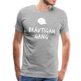 Bräutigam Gang Männer Premium T-Shirt - Grau meliert