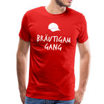 Bräutigam Gang Männer Premium T-Shirt - Rot