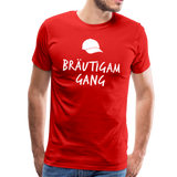 Bräutigam Gang Männer Premium T-Shirt - Rot