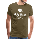 Bräutigam Gang Männer Premium T-Shirt - Khaki