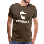Bräutigam Männer Premium T-Shirt - Edelbraun