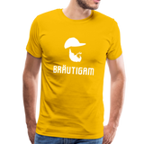 Bräutigam Männer Premium T-Shirt - Sonnengelb