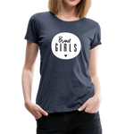 Braut Girls Frauen Premium T-Shirt - Blau meliert