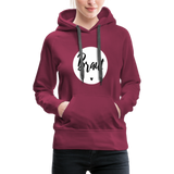 Braut Frauen Premium Hoodie - Bordeaux