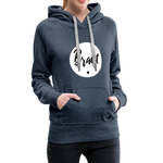 Braut Frauen Premium Hoodie - Jeansblau