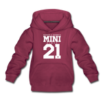 Mini Kinder Premium Hoodie - Bordeaux