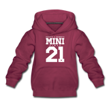 Mini Kinder Premium Hoodie - Bordeaux