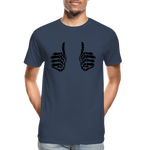 Hand Halloween Männer Premium Bio T-Shirt - Navy