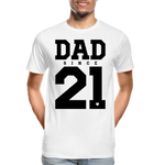 Dad Männer Premium Bio T-Shirt - Weiß