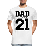 Dad Männer Premium Bio T-Shirt - Weiß