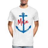 Moin Männer Premium Bio T-Shirt - Weiß