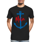 Moin Männer Premium Bio T-Shirt - Schwarz