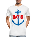 Moin Männer Premium Bio T-Shirt - Weiß