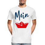 Moin Männer Premium Bio T-Shirt - Weiß