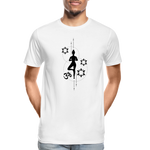 Yoga Männer Premium Bio T-Shirt - Weiß