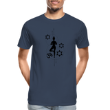 Yoga Männer Premium Bio T-Shirt - Navy