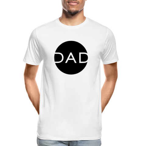 Dad Männer Premium Bio T-Shirt - Weiß