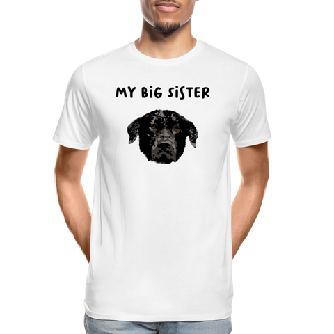 Big Sister Männer Premium Bio T-Shirt - Weiß