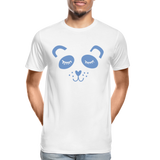 Panda Männer Premium Bio T-Shirt - Weiß