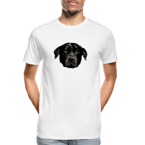 Hund Männer Premium Bio T-Shirt - Weiß