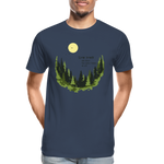 Slow Down Männer Premium Bio T-Shirt - Navy