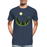 Slow Down Männer Premium Bio T-Shirt - Navy