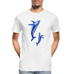 Wale Männer Premium Bio T-Shirt - Weiß