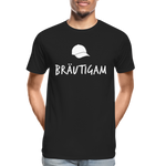 Bräutigam Männer Premium Bio T-Shirt - Schwarz