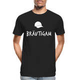 Bräutigam Männer Premium Bio T-Shirt - Schwarz