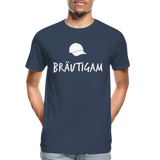 Bräutigam Männer Premium Bio T-Shirt - Navy