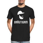 Bräutigam Männer Premium Bio T-Shirt - Schwarz
