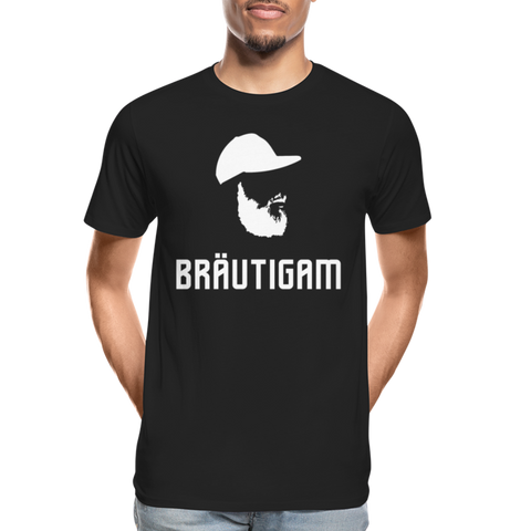 Bräutigam Männer Premium Bio T-Shirt - Schwarz
