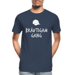 Bräutigam Gang Männer Premium Bio T-Shirt - Navy