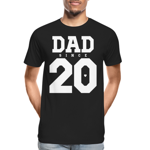 Dad Männer Premium Bio T-Shirt - Schwarz