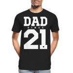 Dad Männer Premium Bio T-Shirt - Schwarz