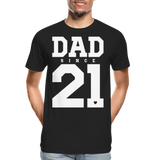 Dad Männer Premium Bio T-Shirt - Schwarz