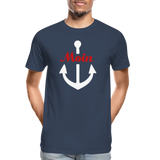 Moin Männer Premium Bio T-Shirt - Navy