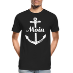 Moin Männer Premium Bio T-Shirt - Schwarz