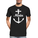 Moin Männer Premium Bio T-Shirt - Schwarz