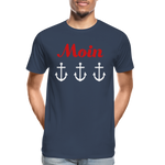 Moin Männer Premium Bio T-Shirt - Navy