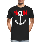 Moin Männer Premium Bio T-Shirt - Schwarz