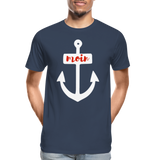 Moin Männer Premium Bio T-Shirt - Navy