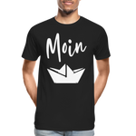 Moin Männer Premium Bio T-Shirt - Schwarz