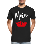 Moin Männer Premium Bio T-Shirt - Schwarz