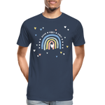 Good Vibes Only Männer Premium Bio T-Shirt - Navy