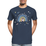 Good Vibes Only Männer Premium Bio T-Shirt - Navy