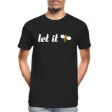 Let It Bee Männer Premium Bio T-Shirt - Schwarz