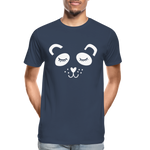 Panda Männer Premium Bio T-Shirt - Navy