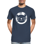 Löwe Männer Premium Bio T-Shirt - Navy