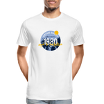 1980 Männer Premium Bio T-Shirt - Weiß
